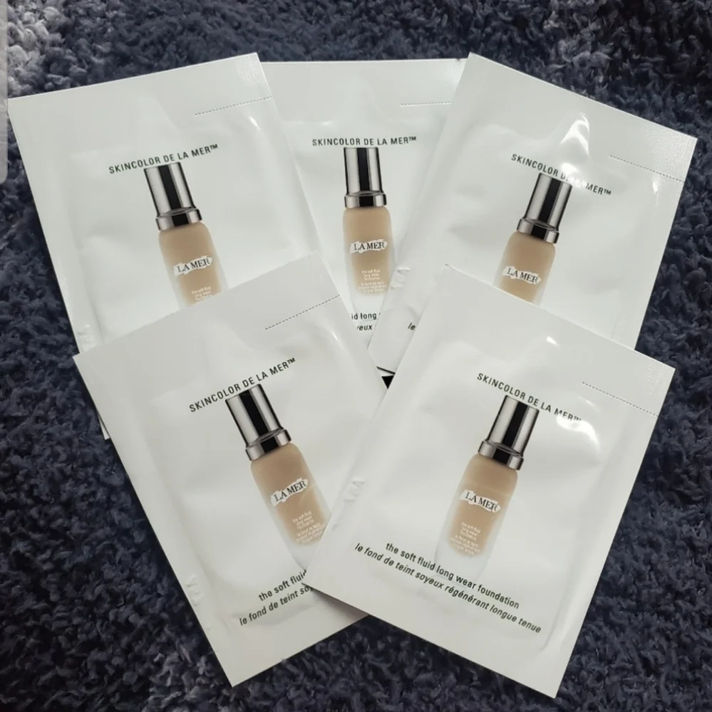 5x La Mer Soft Fluid Foundation Samples In Shade 13 Linen